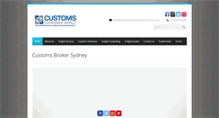 Desktop Screenshot of customsclearanceworld.com.au